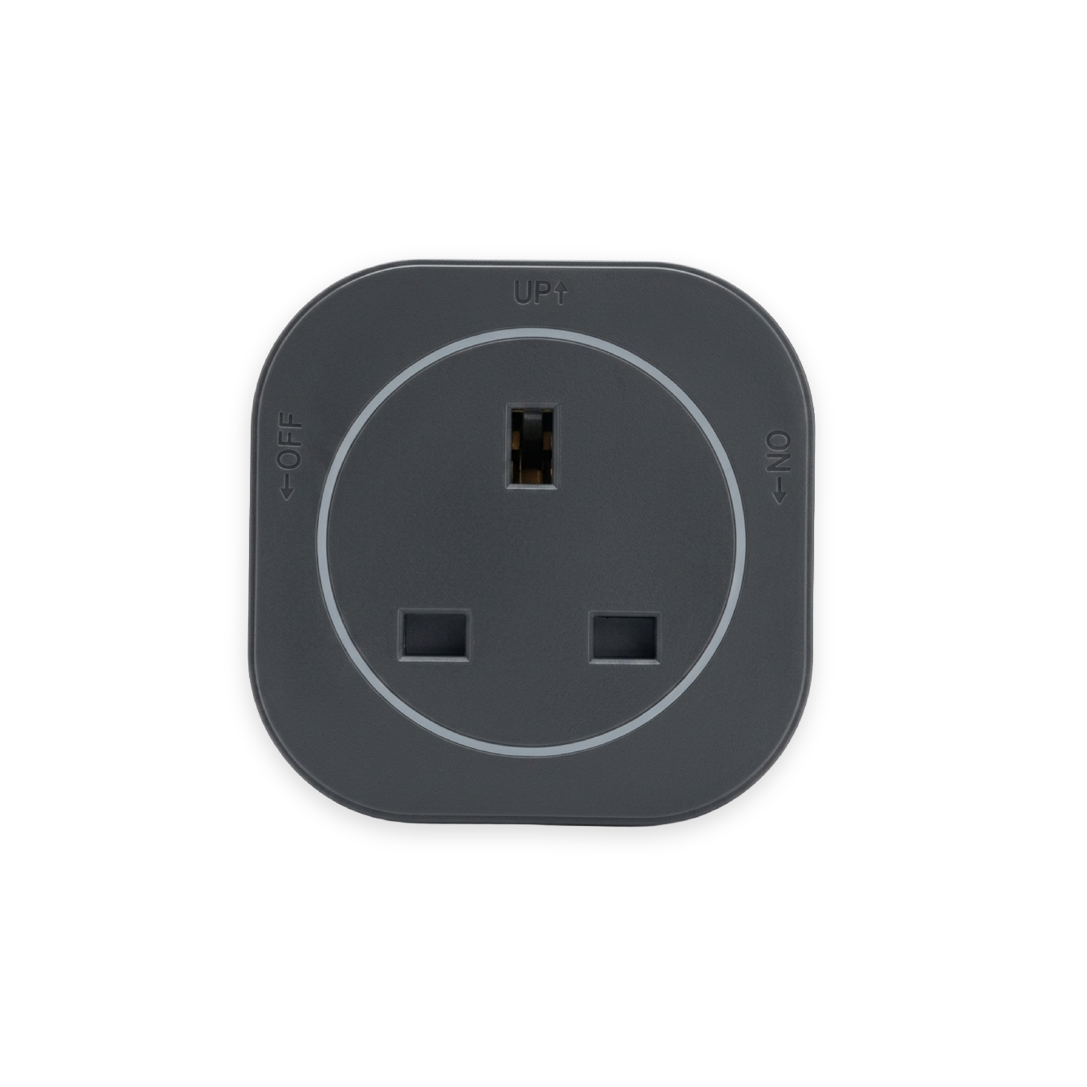 GD23 SQUARE ROUND FROSTED LED LIGHTS 13A SQURE CORNER SOCKET - BLACK