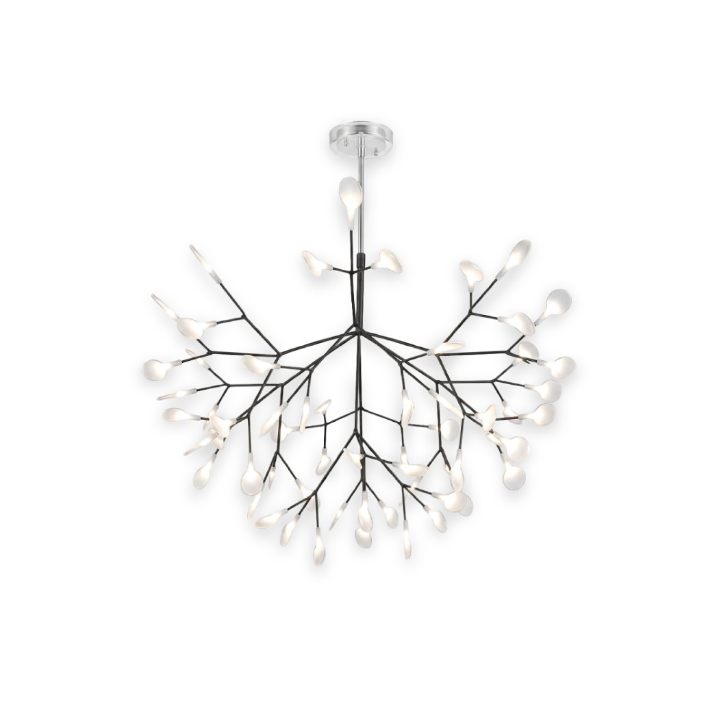0.3W*45 IP20 RATED DESIGNED MODERN LED CHANDLIER COPPER COLOR 72X48CM 2700K - BAVERIAN