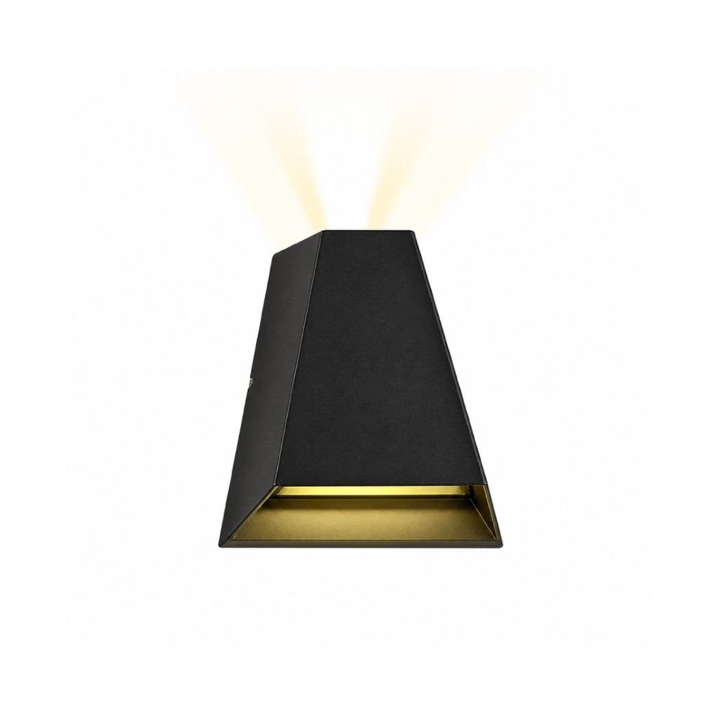 2x5W IP65 LED WALL LIGHT UP & DOWN SANAN SHIP 3000K RECTANGLE
