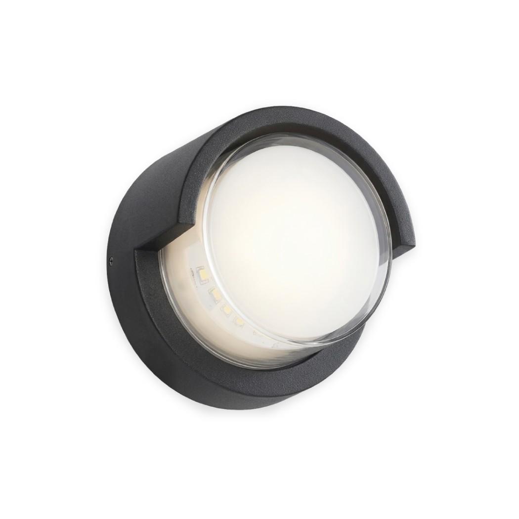 12W IP65 LED WALL LIGHT  SANAN SHIP 3000K WHOLE ROUND