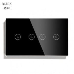 2G + 2G WIFI SWITCH WITH NEUTRALPOWER:90V-250VAC SIZE:146*86MM(BLACK)